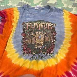 Mens Tie-Dye Graphic T-Shirt Furthur